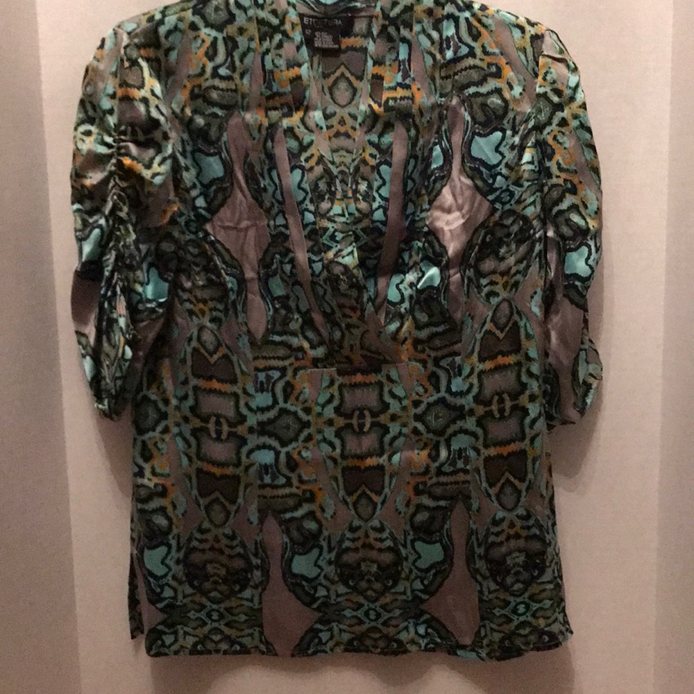Etcetera silk blouse size 12